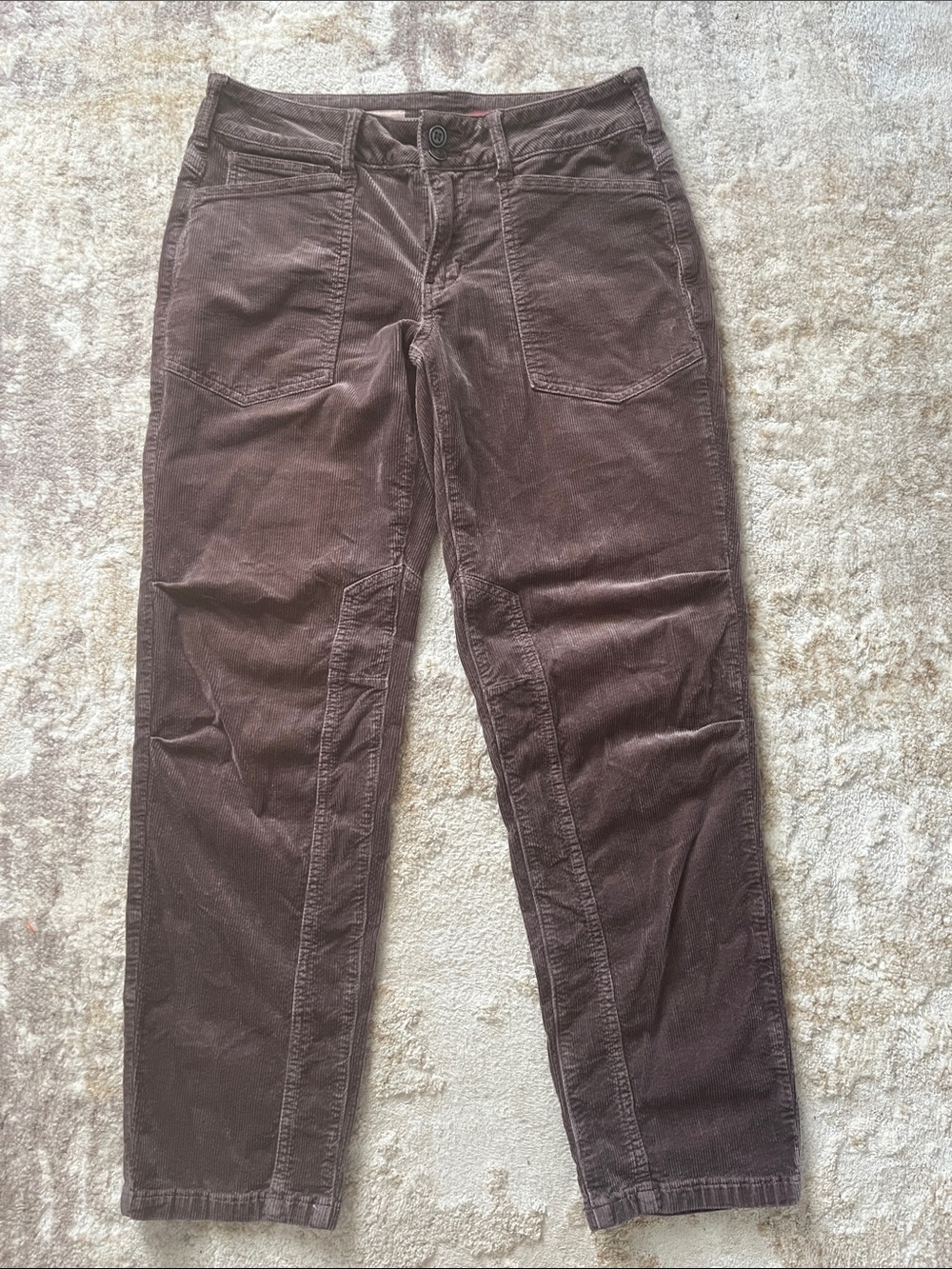 Pilcro Corduroy Pants The Wanderer Size 28 Brown